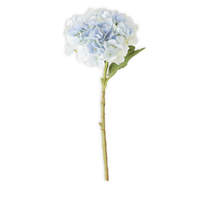 20" Blue Real Touch Hydrangea Spray – Artificial Hydrangea Stem for Wedding & Home Decor