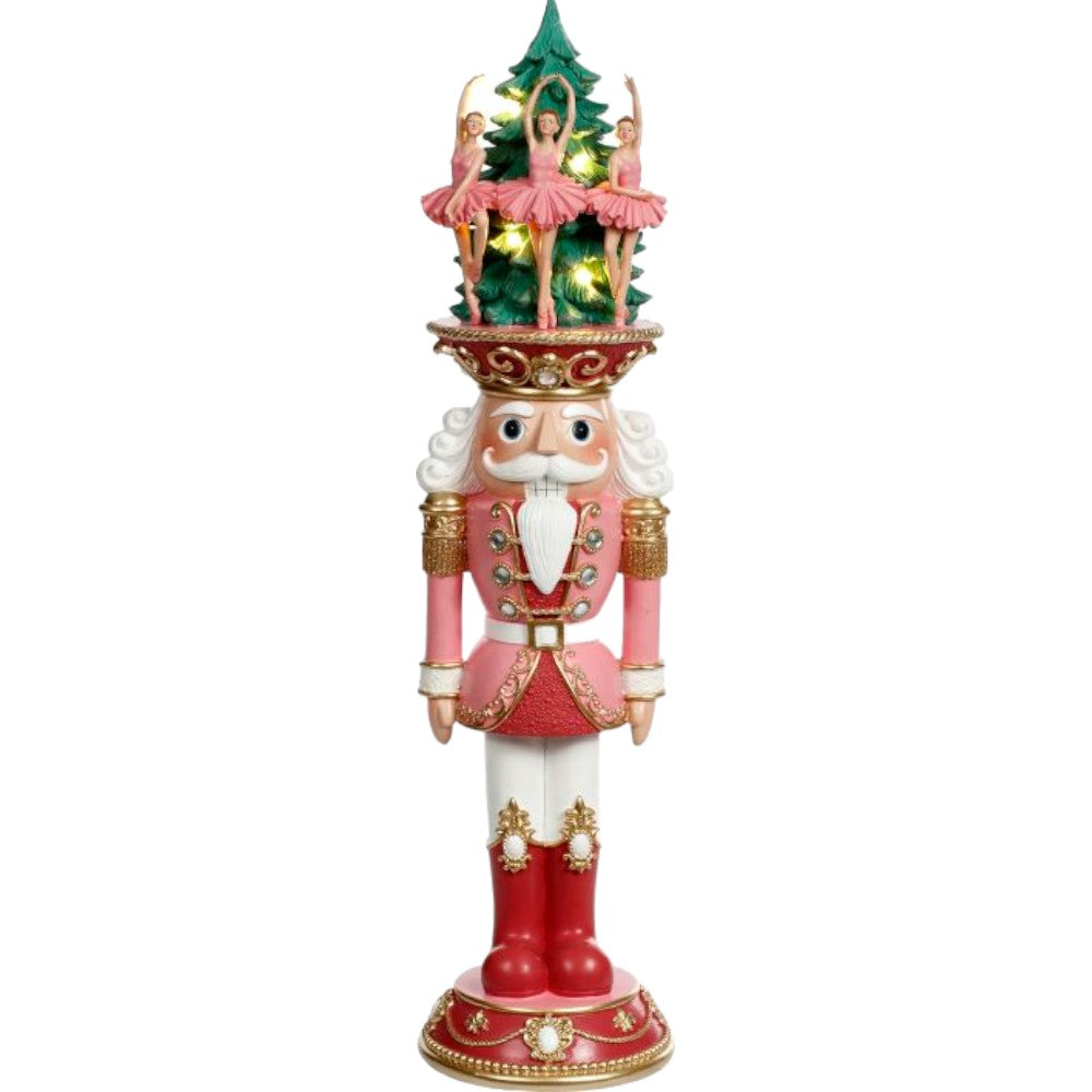 24.5" Prince Nutcracker – Majestic Illuminated Holiday Decor Figurine
