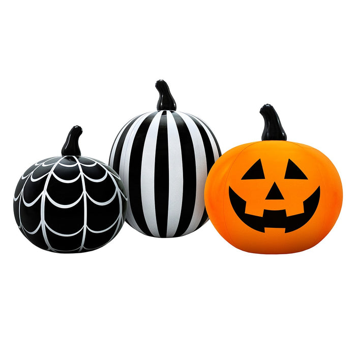 three-piece 14-inch inflatable Halloween pumpkin decoration set