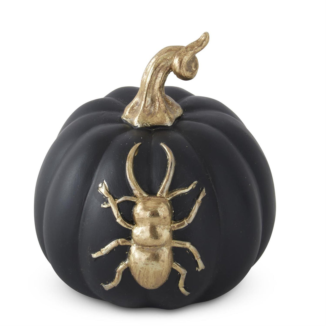 black and gold bee spider and beetle pumpkin Halloween decorations