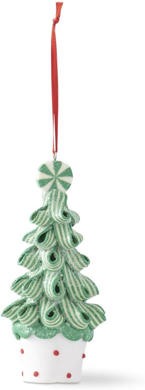 5.25" Candy Tree Ornaments – Set of 3 Sweet Christmas Decorations