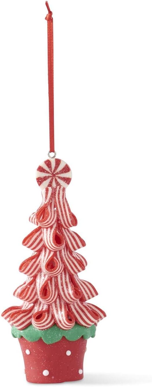 5.25" Candy Tree Ornaments – Set of 3 Sweet Christmas Decorations