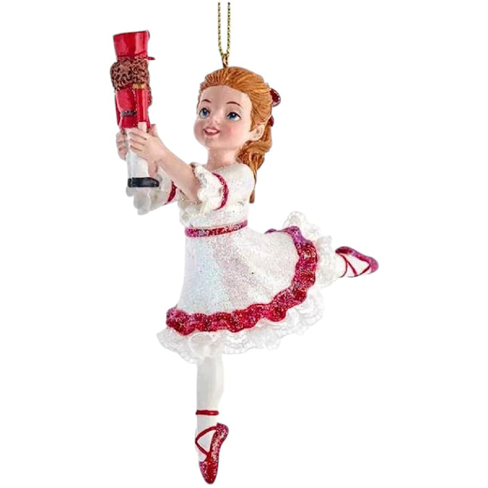 4.6" Nutcracker Suite Clara with Nutcracker Ornament