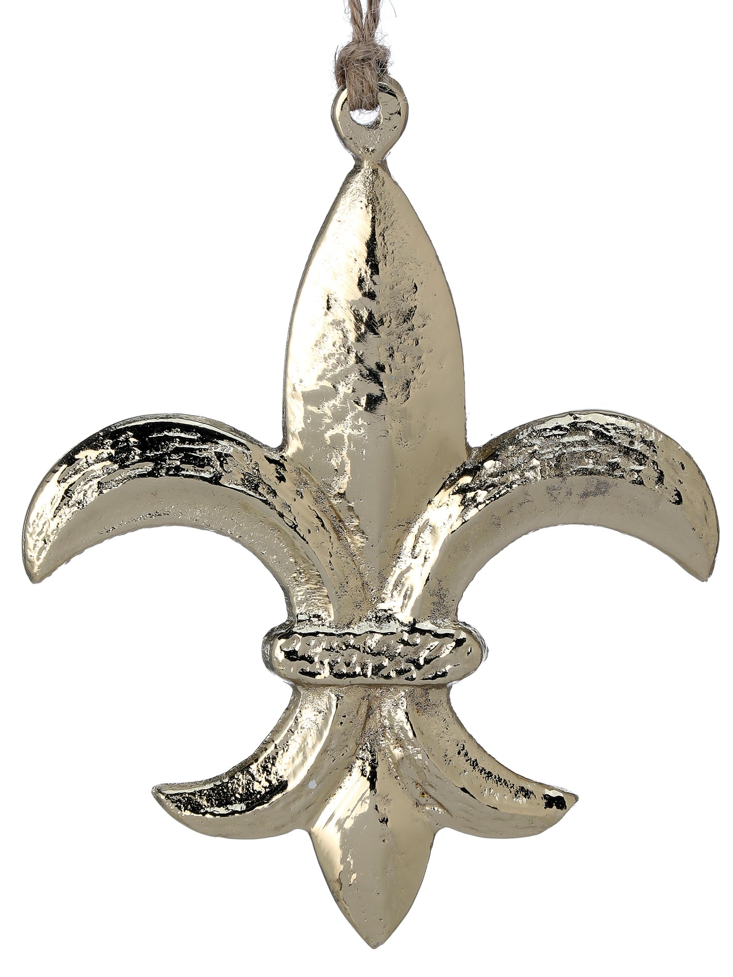 5" Gold Fleur De Lis Ornament – Elegant Metal Christmas Tree Decoration