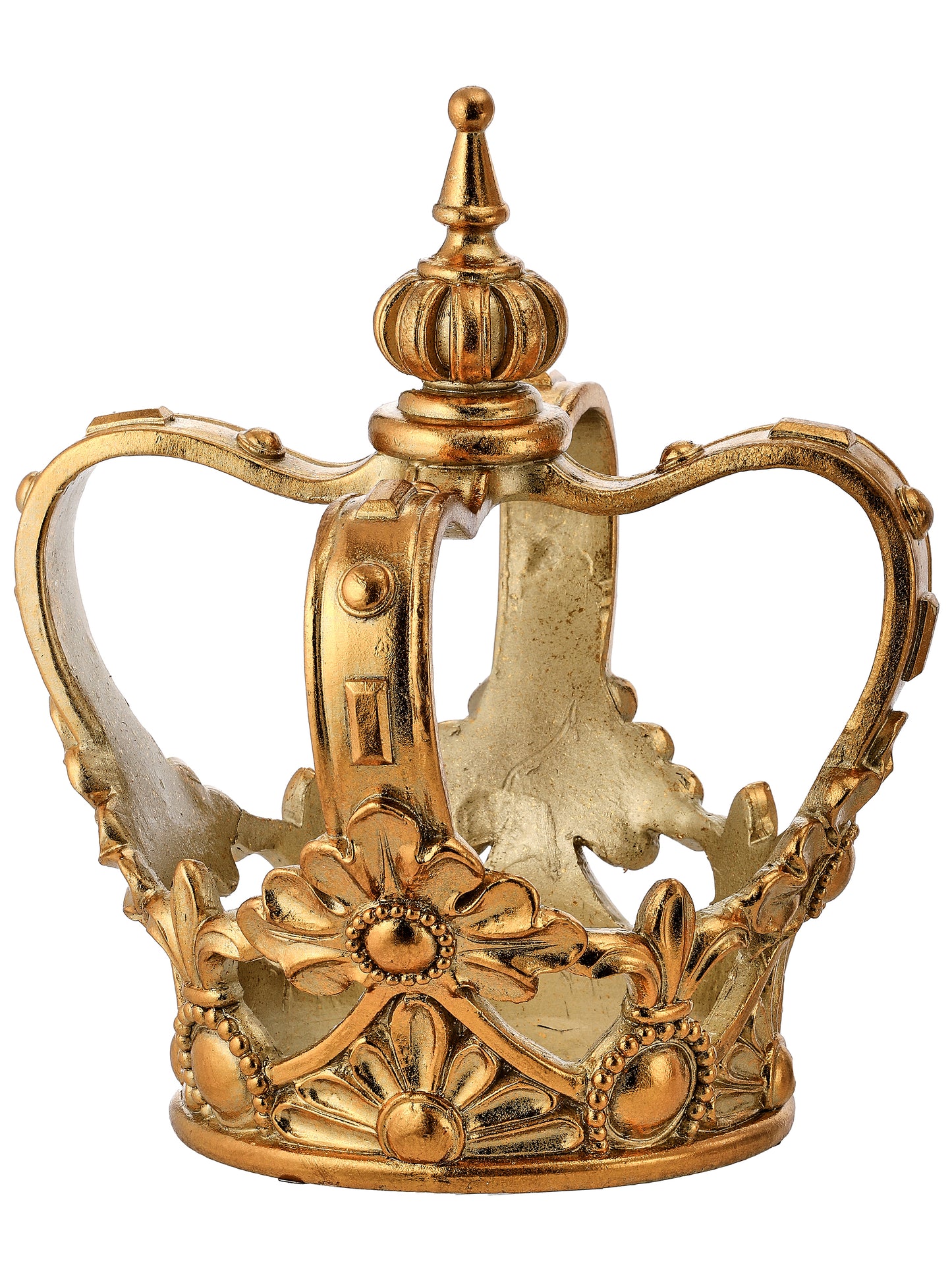 11" Resin Royal Court Crown – Elegant Christmas Decoration