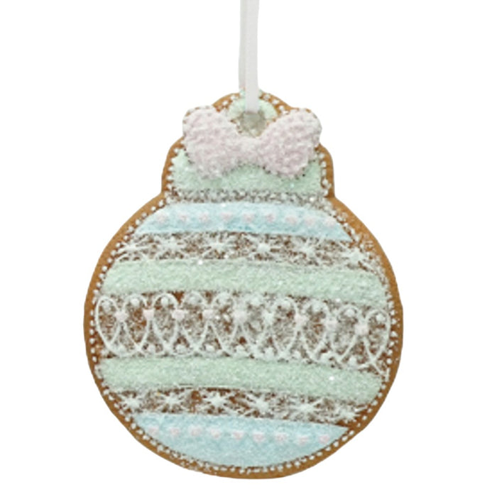 4" Pastel Gingerbread Christmas Ornament