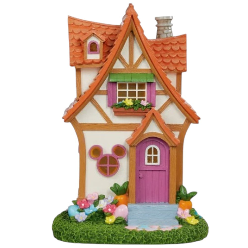 Disney Easter Village Set with Bunny Figurines – Spring Decoration