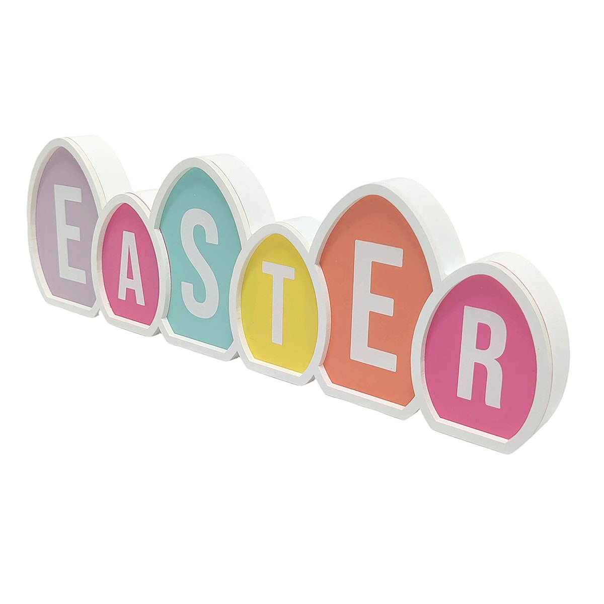16" Easter Egg Sign – Pastel Spring & Easter Wall Décor