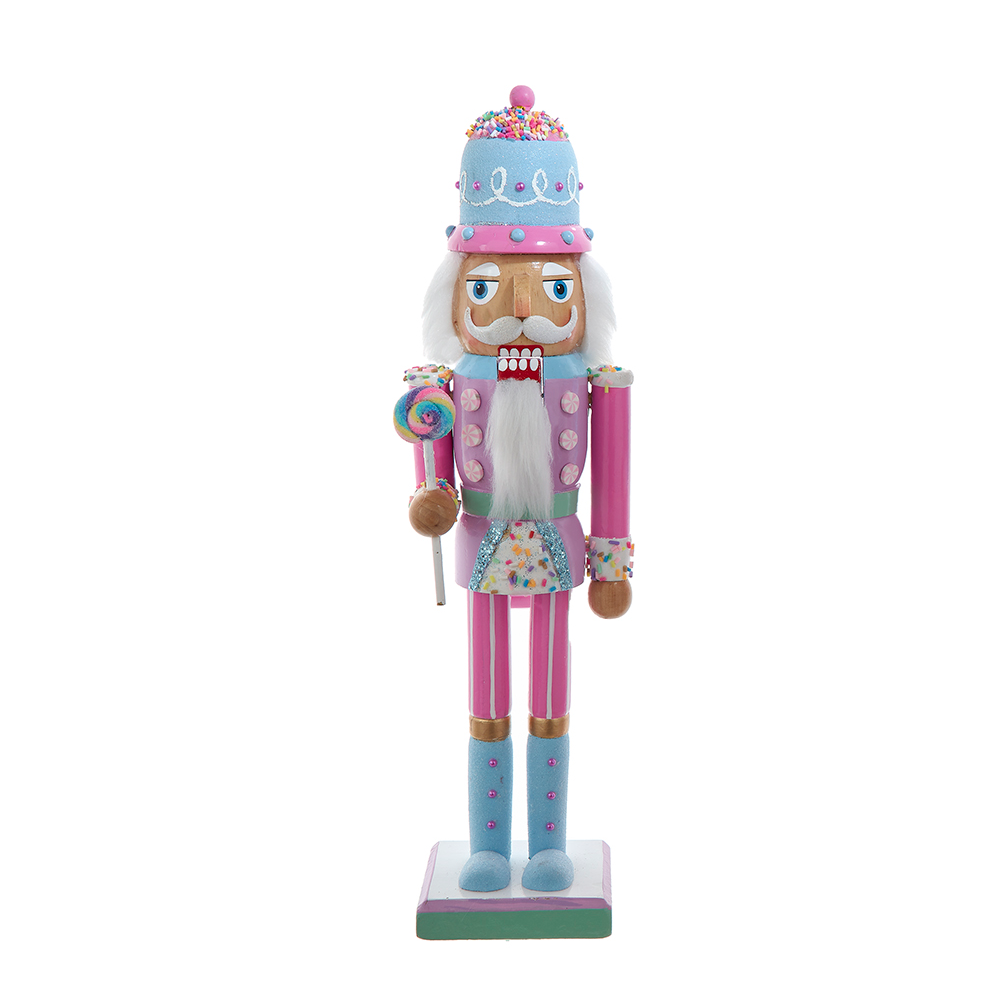 candy color pastel wood nutcracker alternate view 3