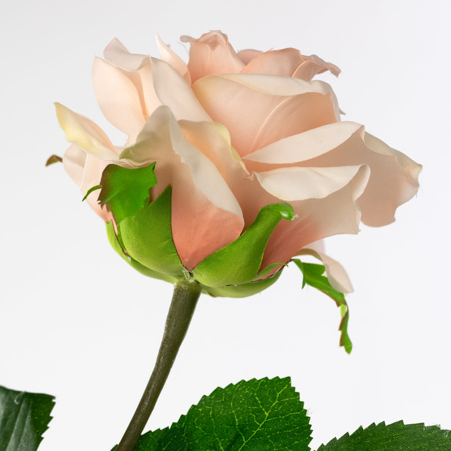 30" Blush Pink Rose Spray – Realistic Faux Floral Stem