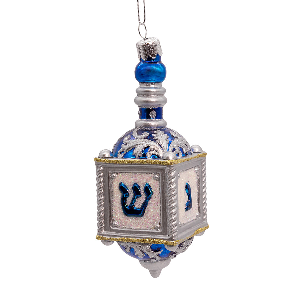 5” Noble Gems™ Dreidel Ornament Elegant Hanukkah Decoration