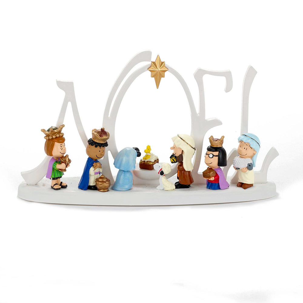 10" Peanuts® LED Lighted Nativity Scene – Battery-Operated Christmas Decoration