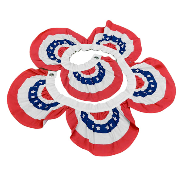72 x 12-inch red white and blue patriotic bunting garland