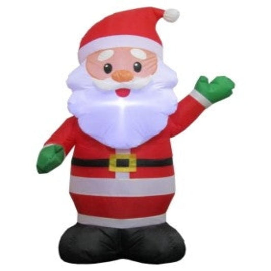 2.5FT Christmas Inflatables Outdoor Santa Claus with Built-in LED Light