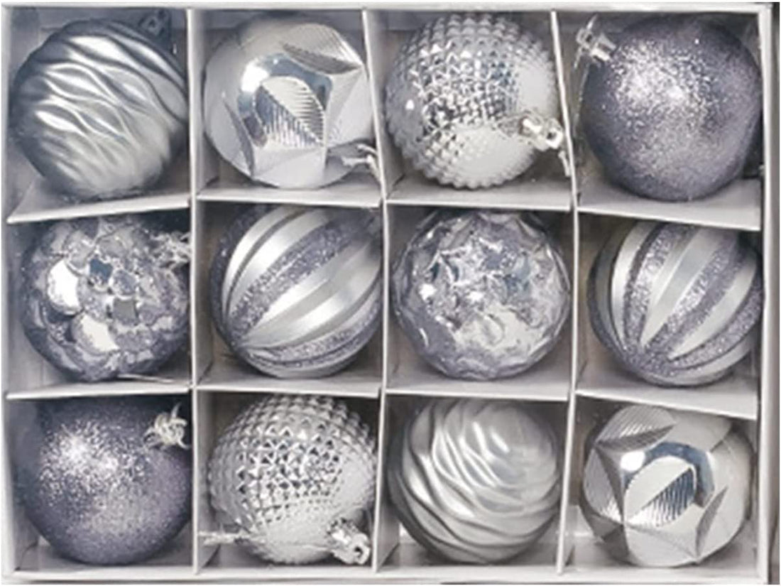34-piece Christmas ball ornament set for holiday tree decorating