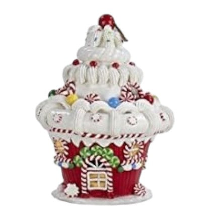 8" Gingerbread Ice Cream House with Lights