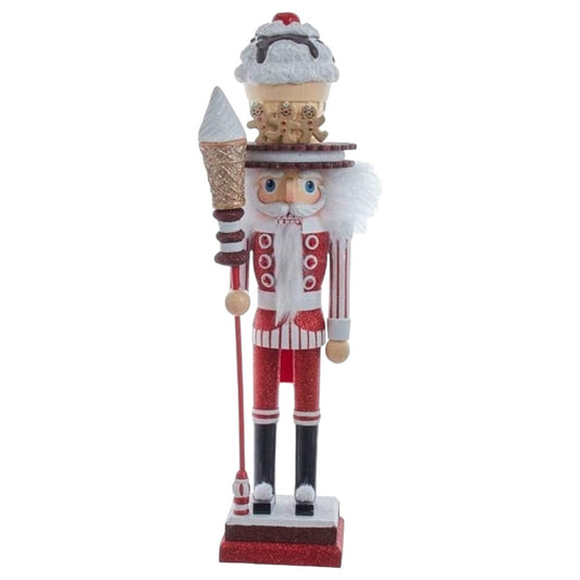 18" Nutcracker Dessert Ice Cream: Festive Christmas Decoration for Sweet Treats