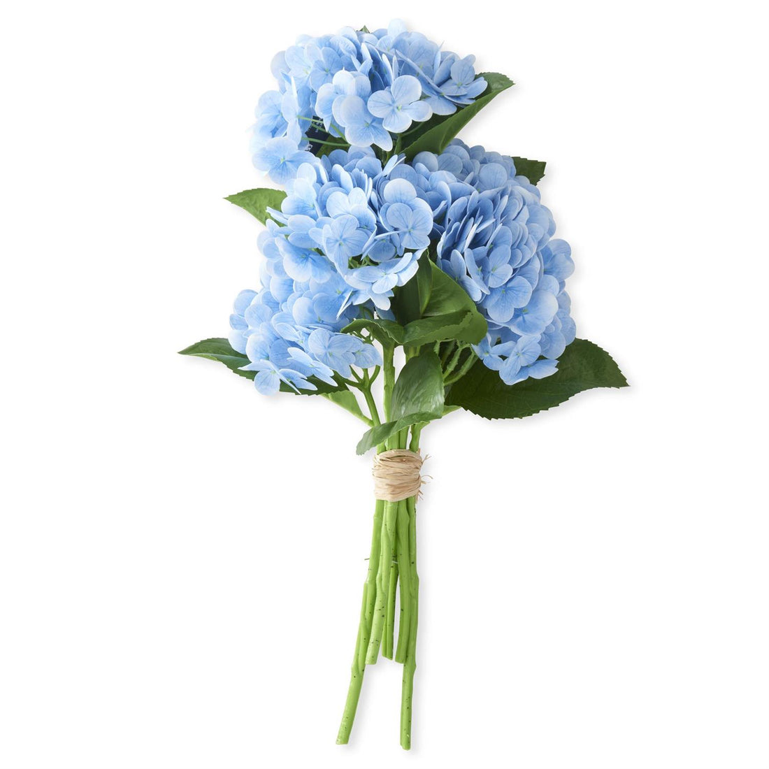13" Real Touch Hydrangea Bundle – Faux Hydrangea Stems (6 Piece Floral Set)