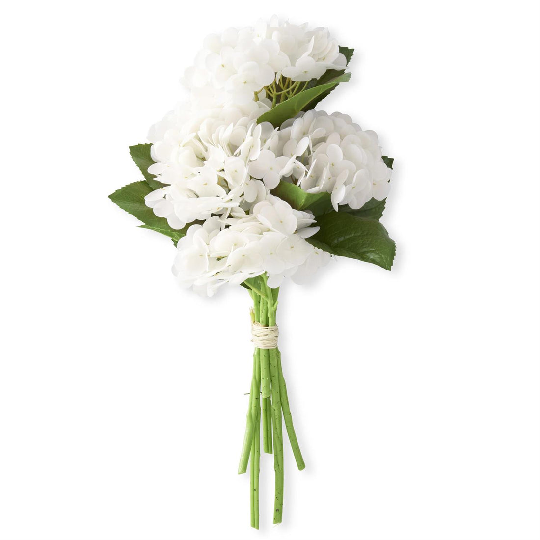 13" Real Touch Hydrangea Bundle – Faux Hydrangea Stems (6 Piece Floral Set)