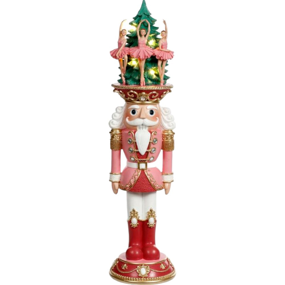 24.5" Prince Nutcracker – Majestic Illuminated Holiday Decor Figurine