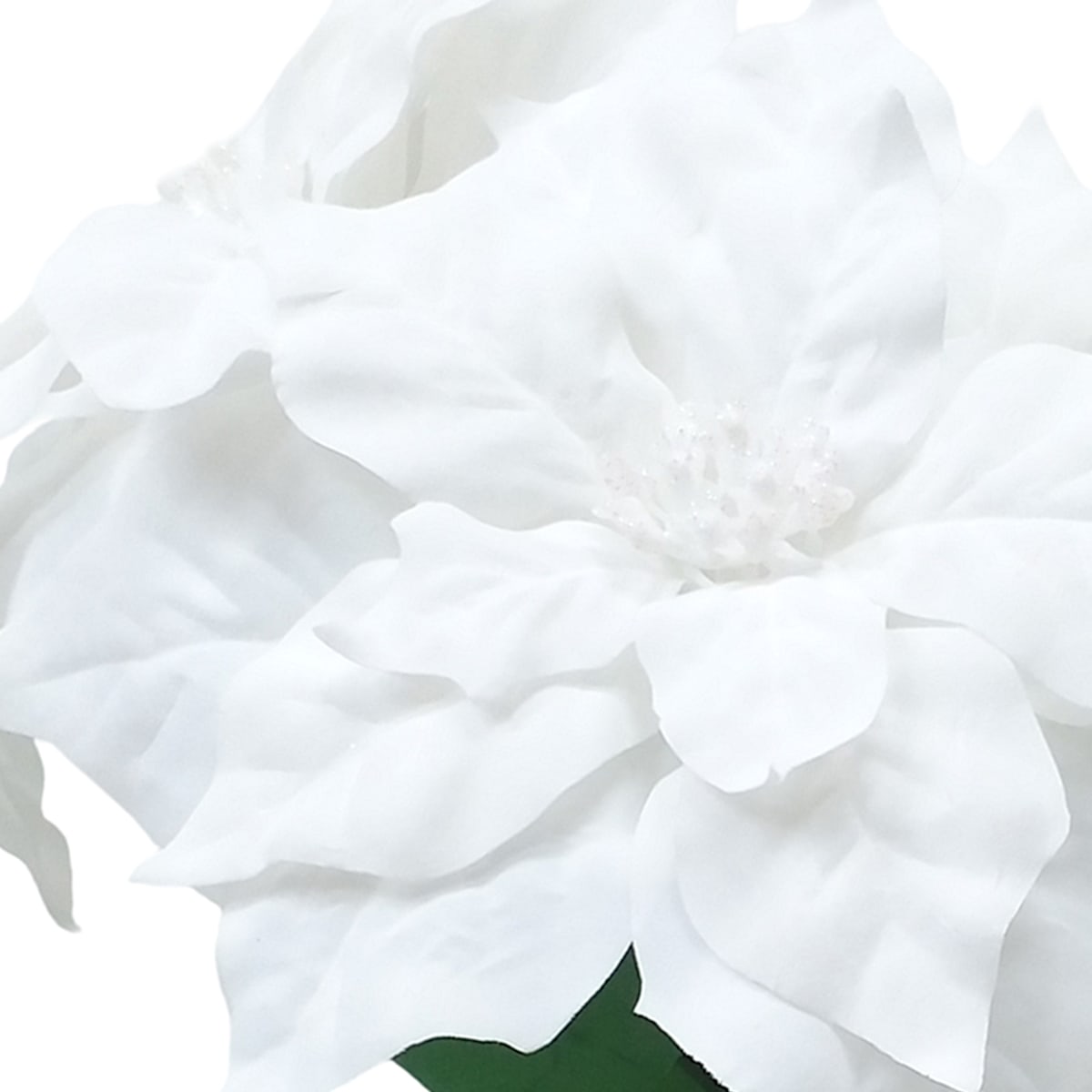 12.5" Poinsettia Bush Artificial Christmas Flowers for Trees, Wreaths & Centerpieces