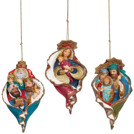 Nativity Ornament Set of 3