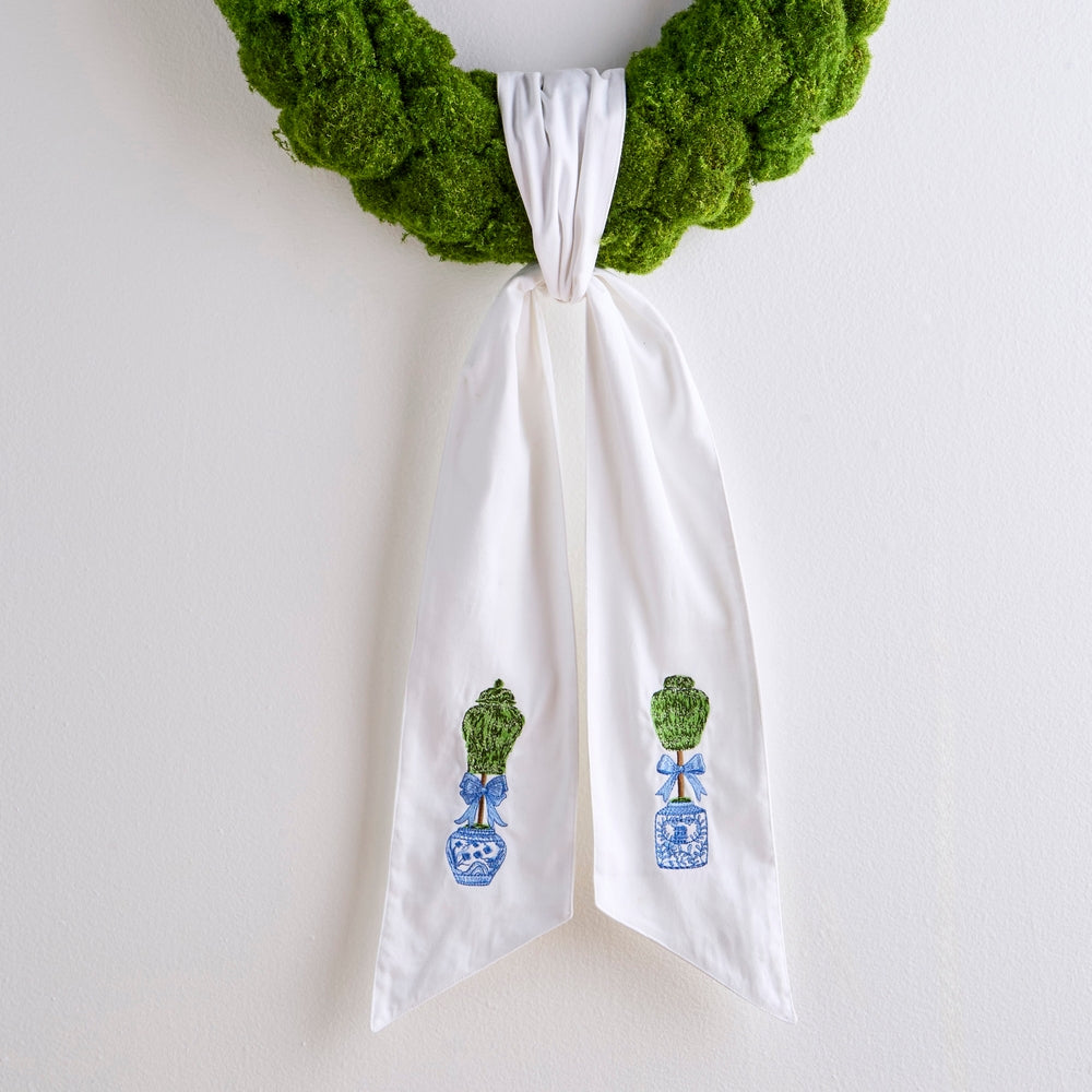 60" Topiaries Wreath Sash – alternate view 2