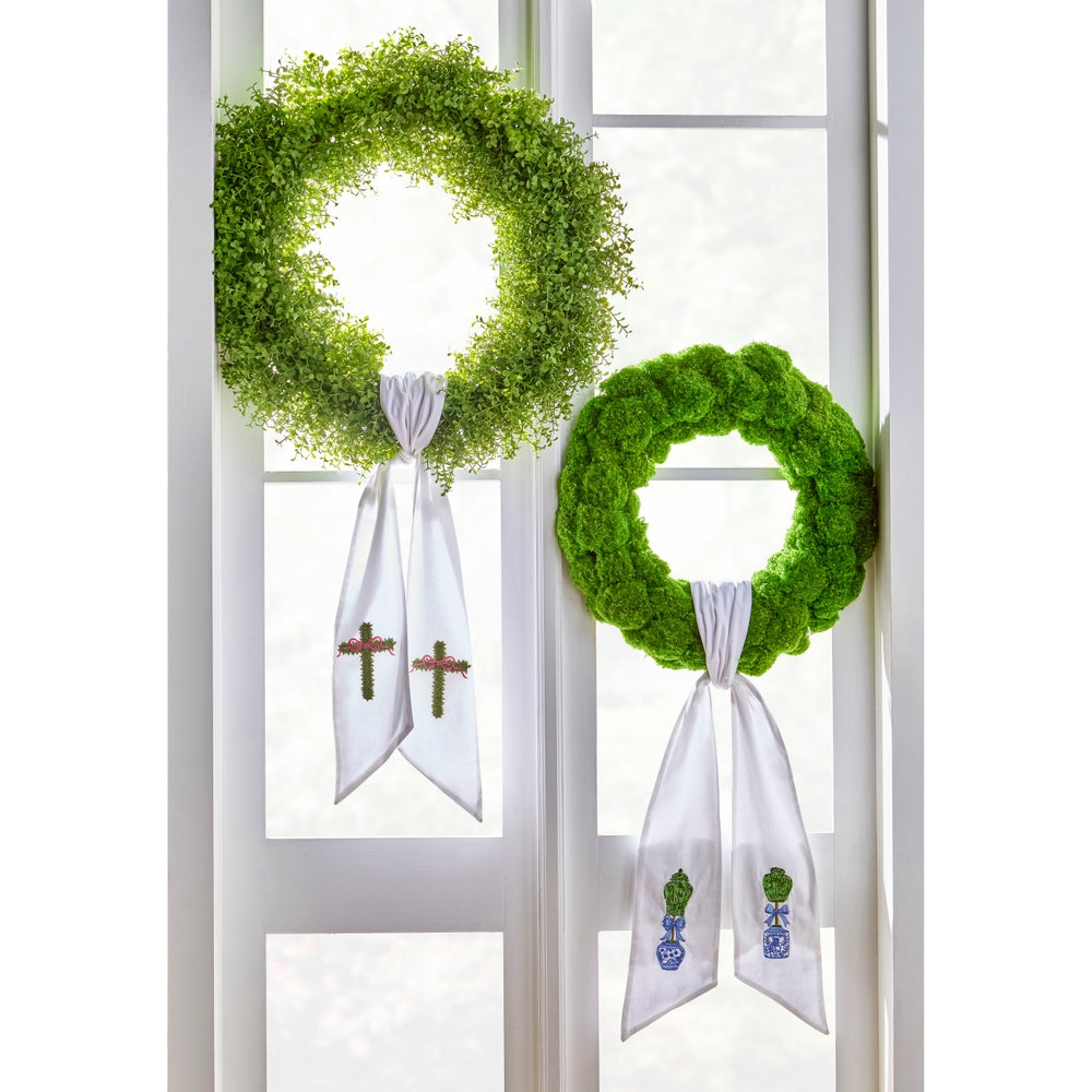 60" Topiaries Wreath Sash – alternate view 3