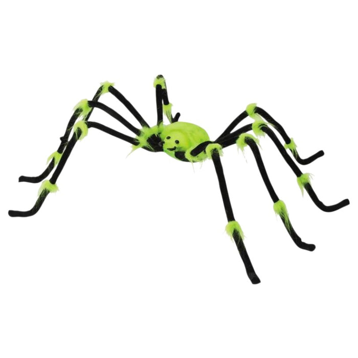 50-inch LED light-up green spider Halloween decoration