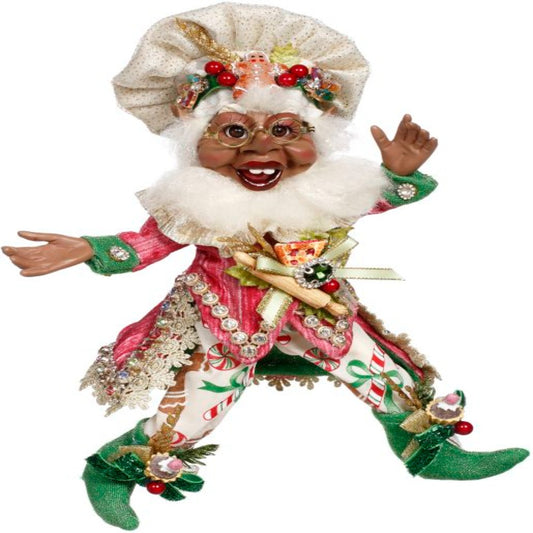 10" African American Pastry Maker Elf – Whimsical Christmas Decoration