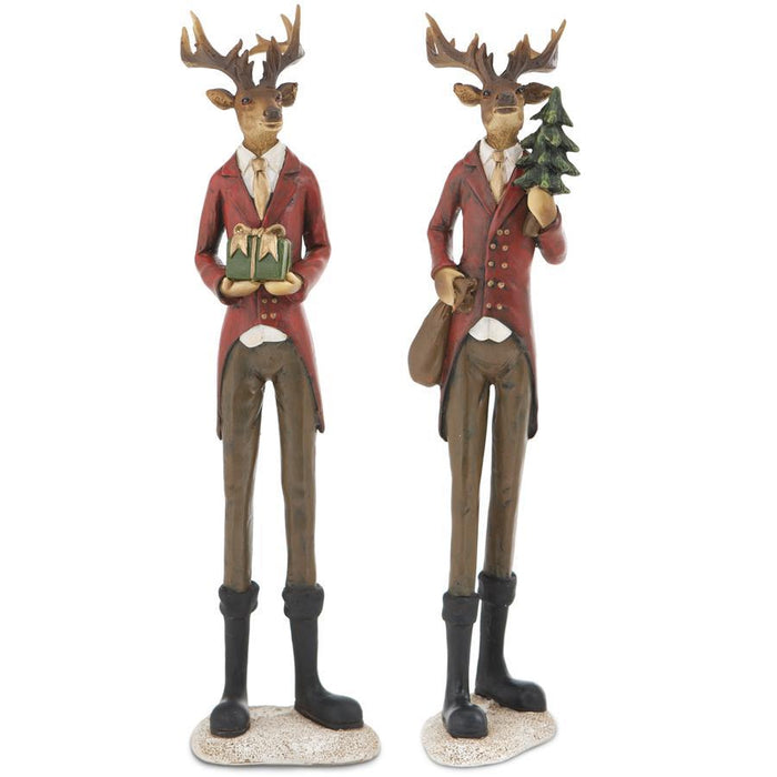 12.5-inch reindeer in suit Christmas decoration assorted styles