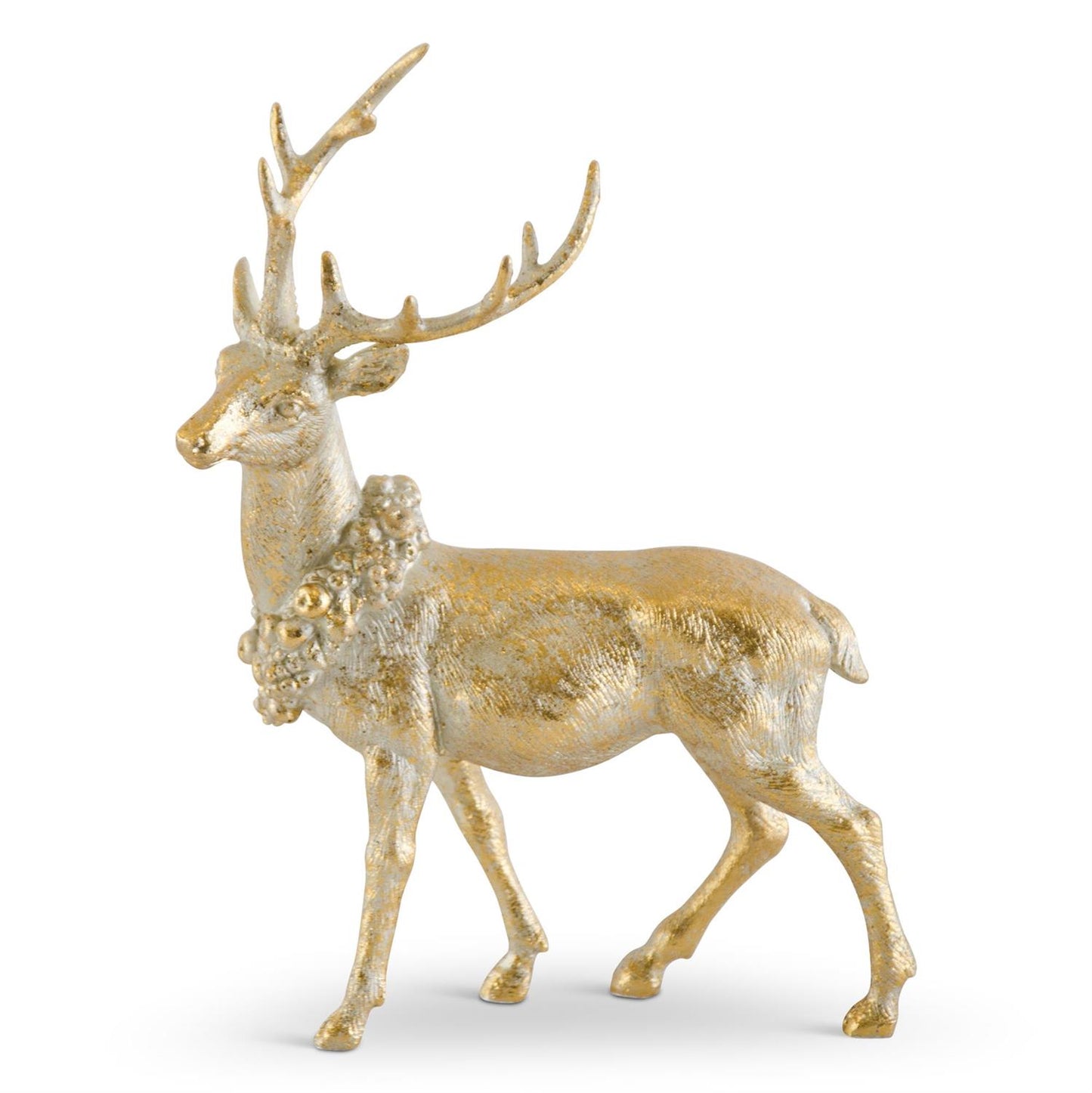 Gold Resin Deer – Luxury Christmas Reindeer Figurines | Elegant Holiday Table Decor