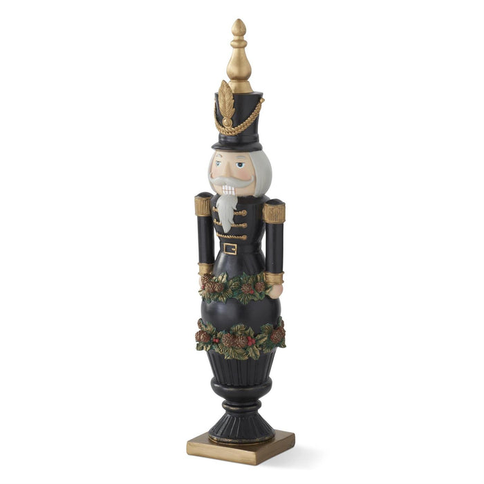 18.5-inch nutcracker soldier in urn Christmas decoration