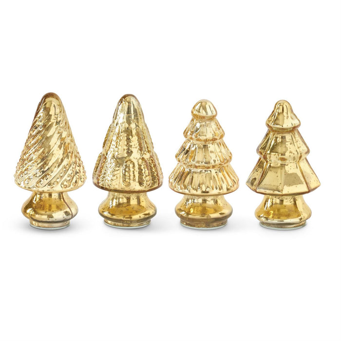 5.25-inch mini gold mercury glass Christmas decor