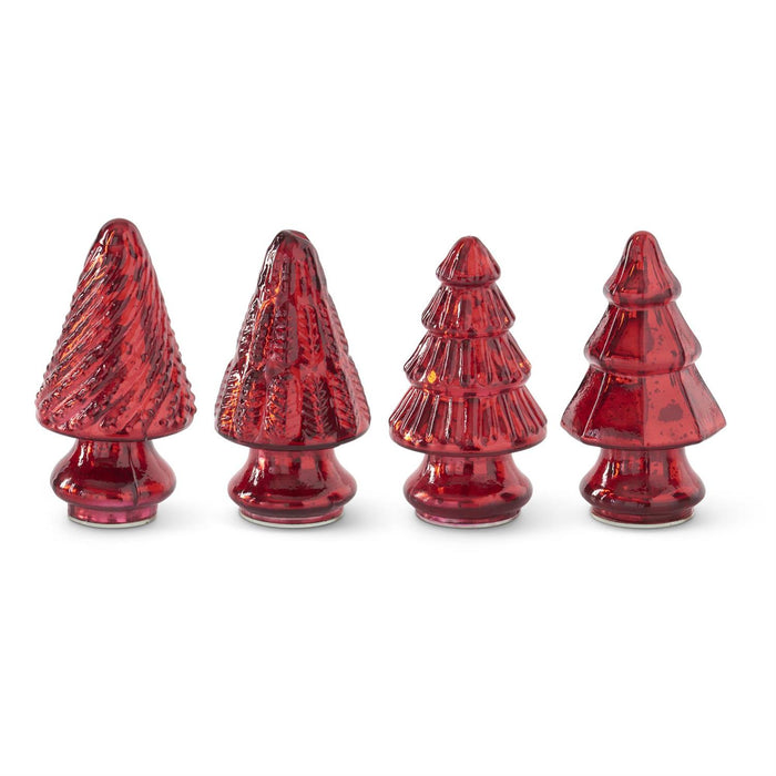5.25-inch mini red mercury glass Christmas decor