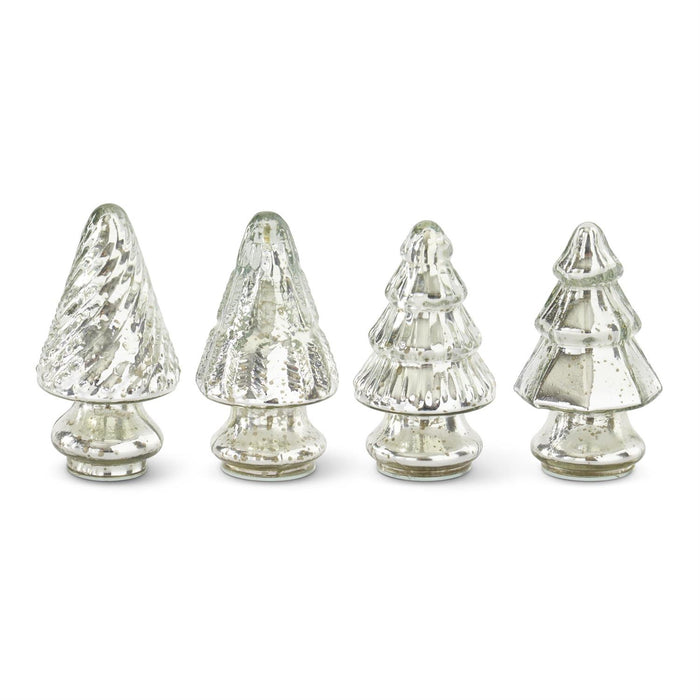 5.25-inch mini silver mercury glass Christmas decor