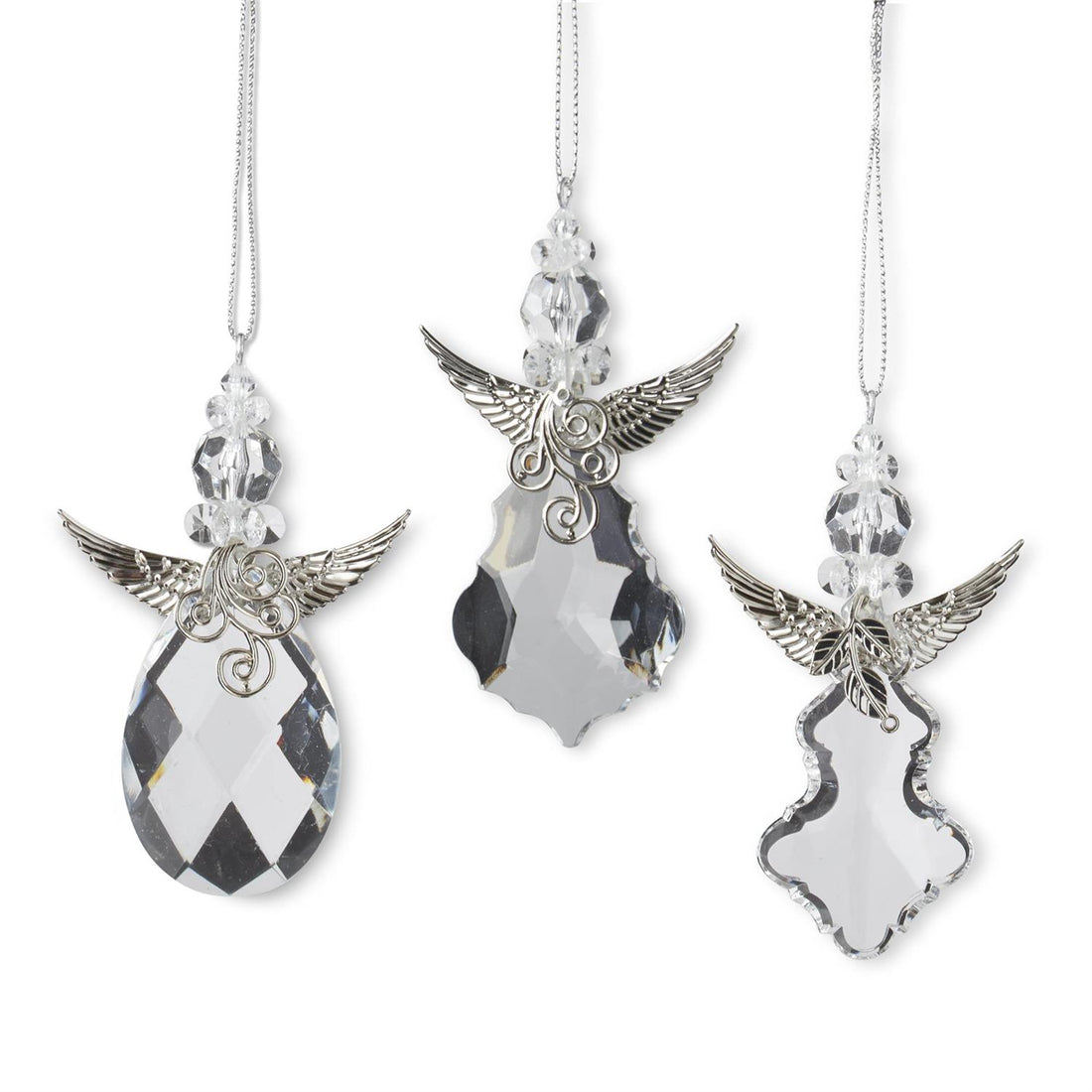 4-inch angel Christmas ornaments with metal wings