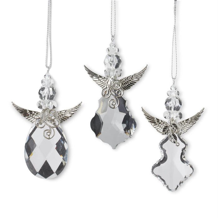 4-inch angel Christmas ornaments with metal wings