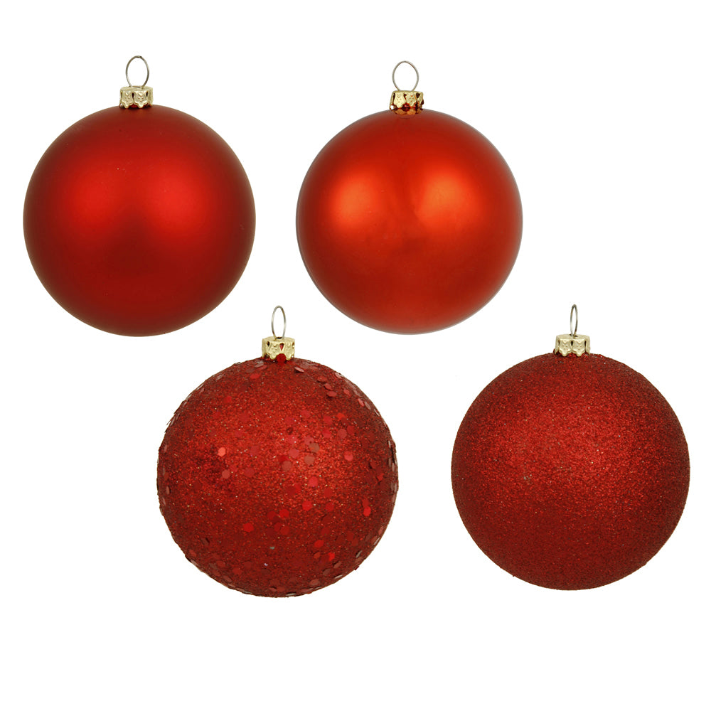 2.4" Set of 24 Shatterproof Christmas Ball Ornaments,