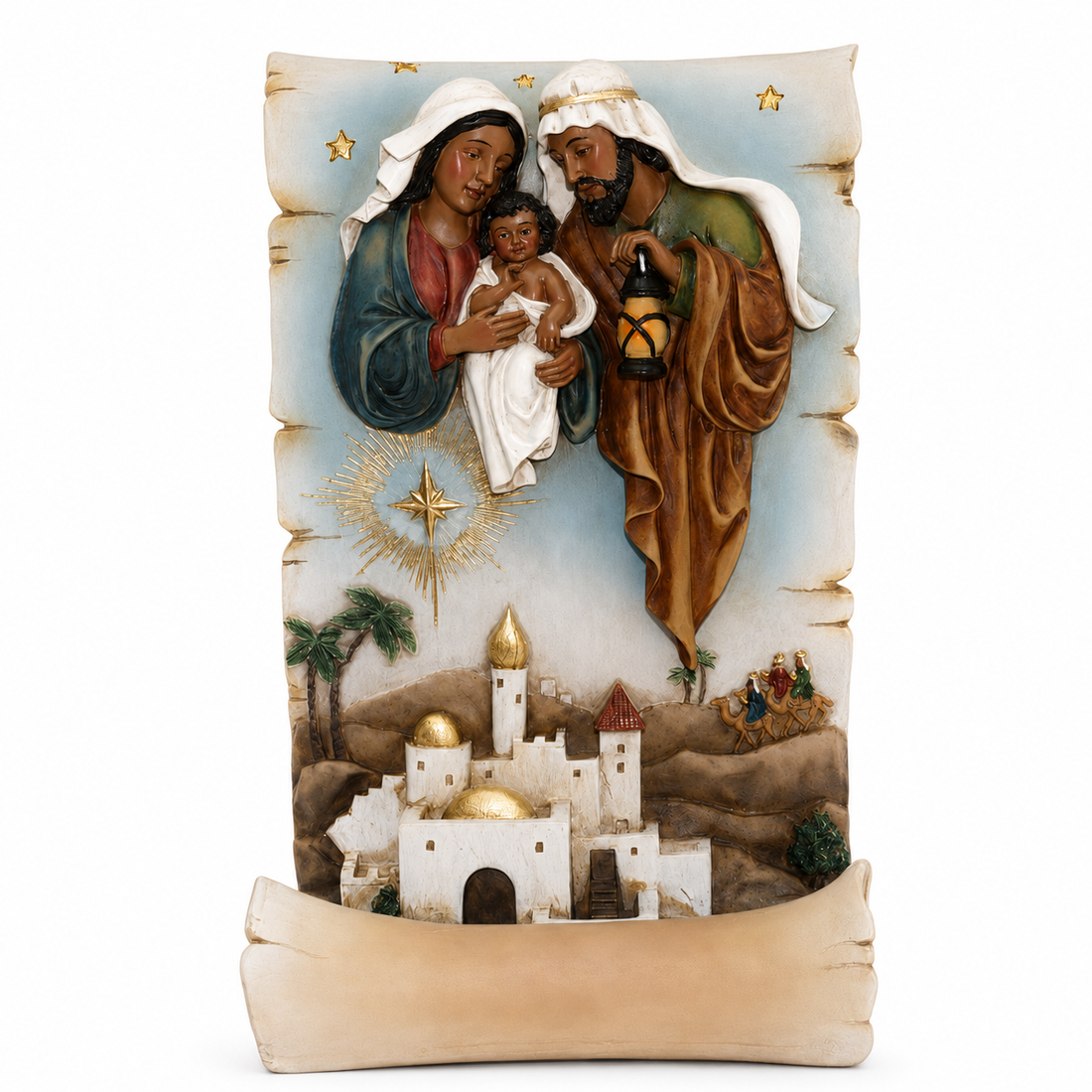 7" African American Holy Family Nativity Christmas Decor