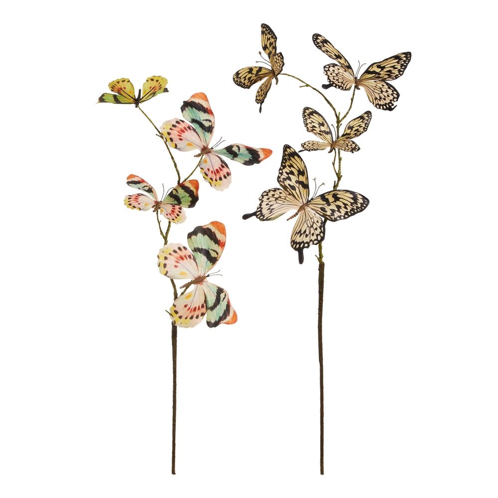 32" Butterfly Spray – Spring Floral & Garden Accent Décor