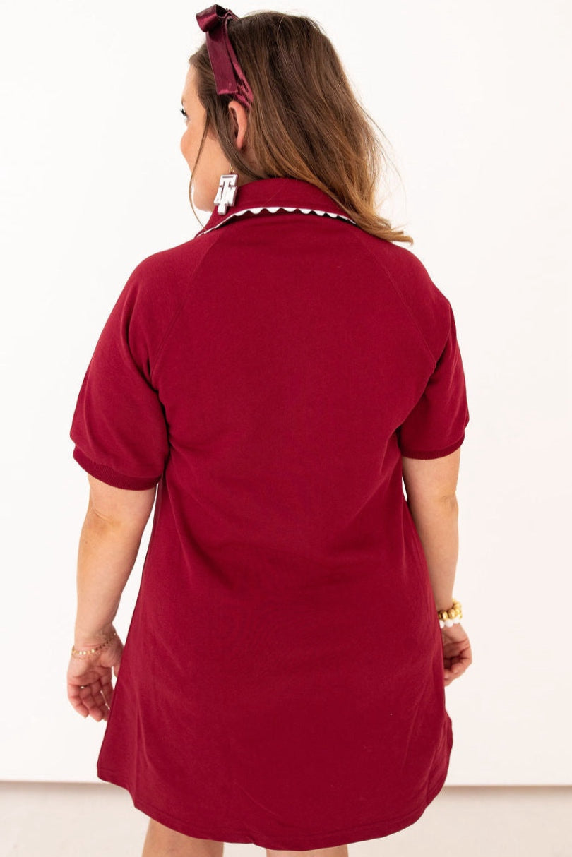 Aggies logo patch dress alternate view