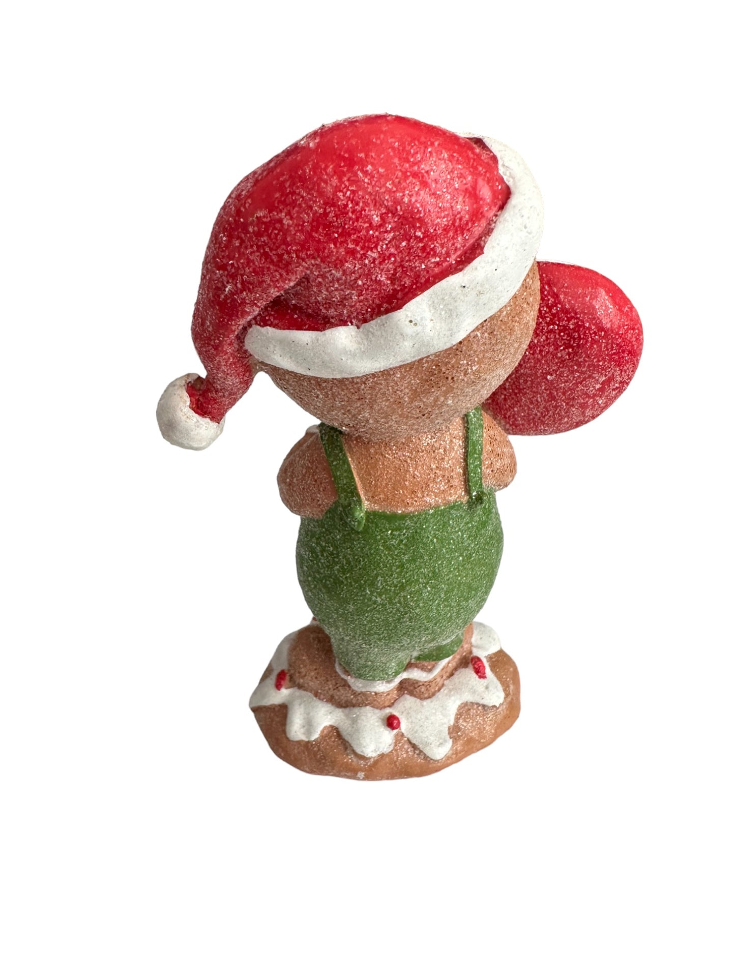 5.5" Gingerbread Man Holding Lollipop – Adorable Christmas Ornament