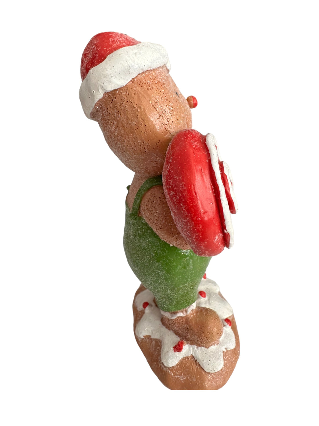 5.5" Gingerbread Man Holding Lollipop Christmas Decoration – alternate product image 3