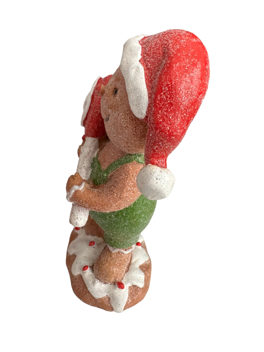 5.5" Gingerbread Man Holding Lollipop Christmas Decoration – alternate product image 4