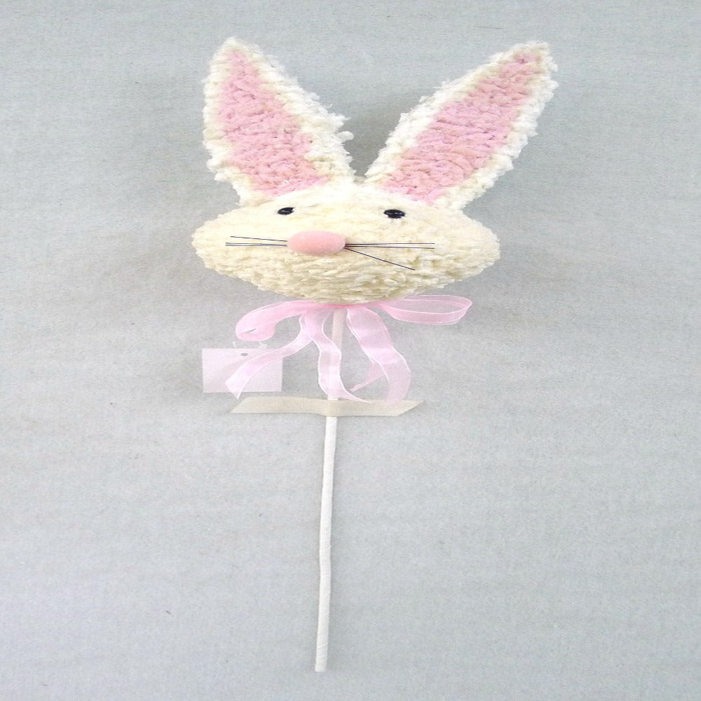 25" Easter Bunny Head Decorative Pick