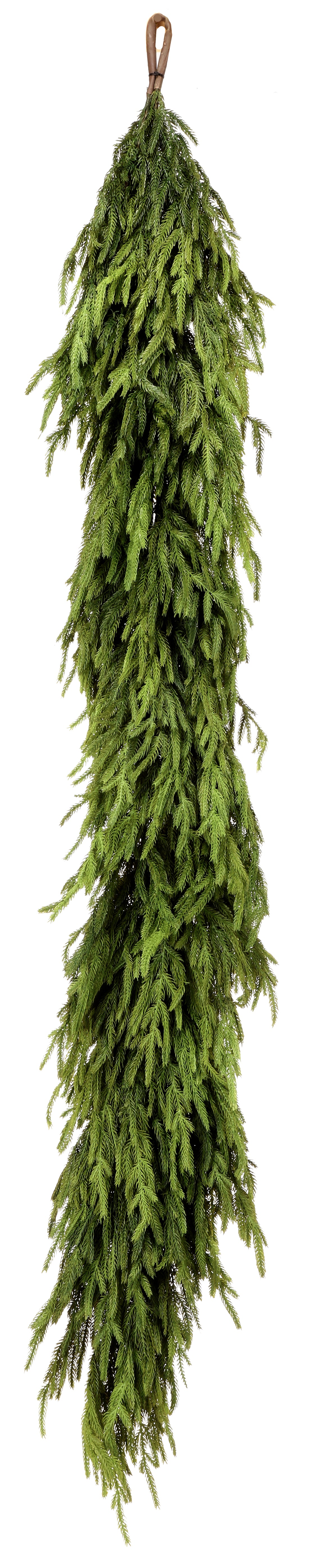 Afloral 72x16" Natural Touch Norfolk Pine Garland – Realistic Christmas Decoration