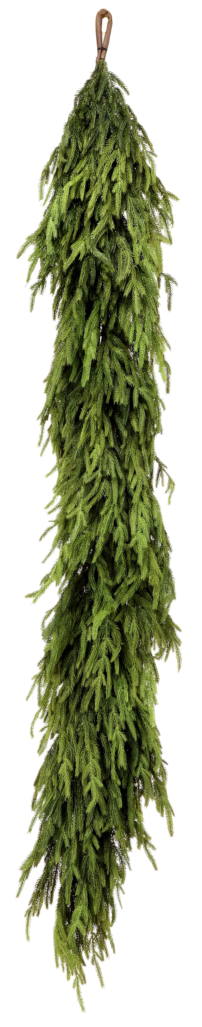 Afloral 72x16" Natural Touch Norfolk Pine Garland – Realistic Christmas Decoration