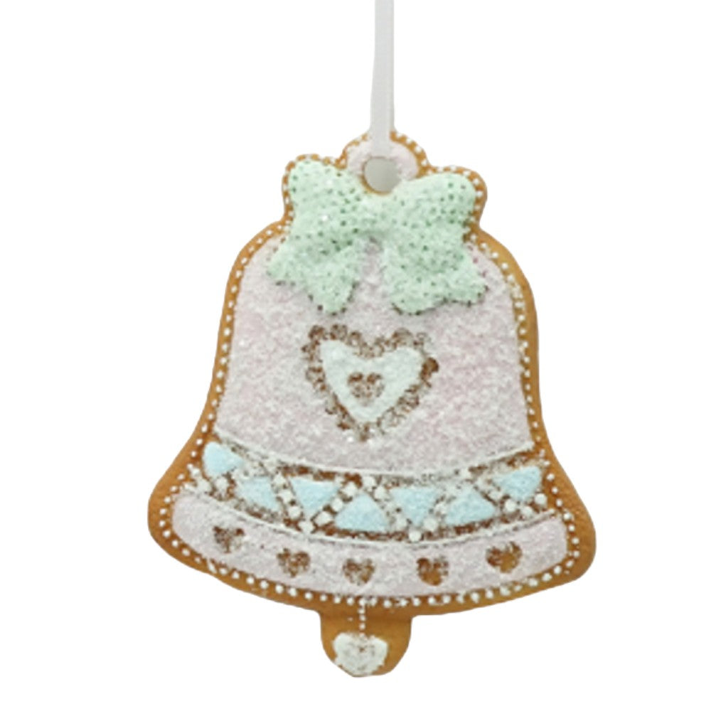 Pastel gingerbread Christmas tree ornament option