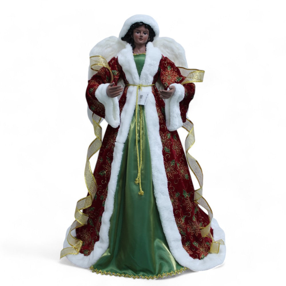 38.6” African American Angel - Elegant Christmas Decoration